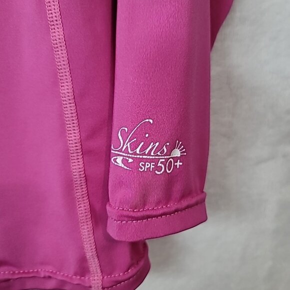 O'NEILL Surf Girls Long Sleeve Compression Shirt Stretch UPF 50+ Pink Size S - Picture 2 of 15